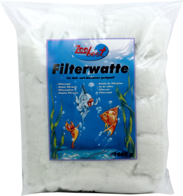 Filterwatte weiß, 1000g
