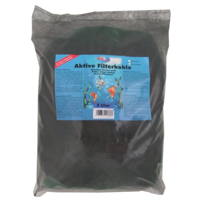 Pond-filter-carbon coarse 5 liter (polybag + net)