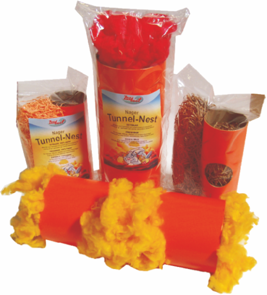 Tunnel-Nest, Viskose, je farbig sortiert, 20g